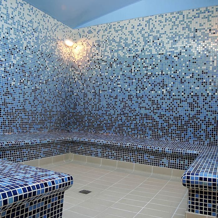 Стеклянная мозаичная растяжка Azul